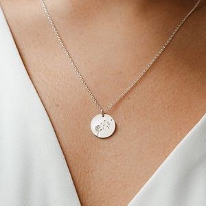 Dandelion Wish Minimal Boho Flora Charm Necklace
